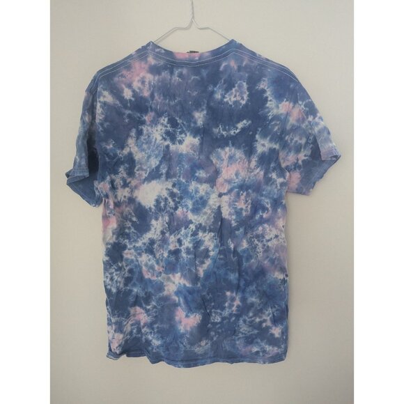 Size Medium Adults Tie Die Tye Die Beauty and the Beast Stained Glass SS Tee - Picture 4 of 4